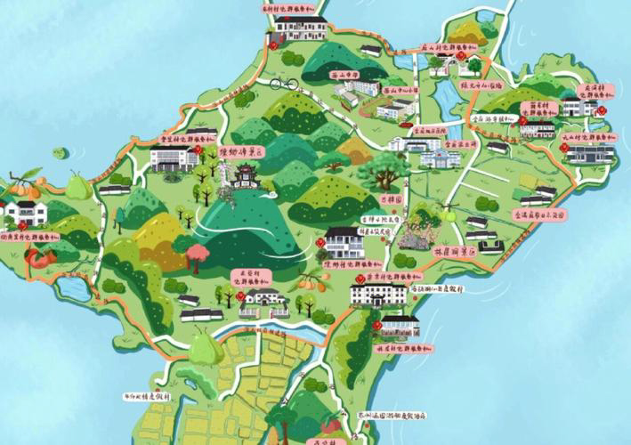 海州手绘地图旅游的独特视角